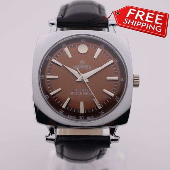 Stylish Swiss Hand-Wound Watch – Roamer ST96 Vintage Men’s Mechanical - Picture 1 of 10